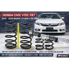 EP Garaj Otomotiv Honda Civic Vtec Fb 7 2012-2016 Model Uyumlu Ön Arka Yay Takımı