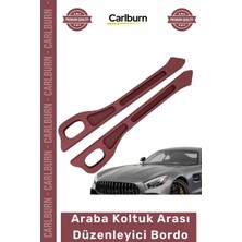 Carlburn Özel Üretim Araç Içi Organizer Yan Cep Telefon Tutucu Konsol Araba Koltuk Arası Düzenleyici Bordo