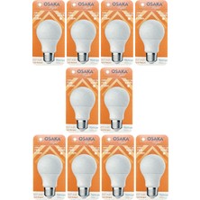 Avarson (10 Adet) Osaka 10W (75W) Beyaz Işık (6500K) E27 Duylu (Kalın Duy) LED Ampul