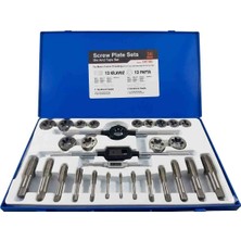 Beyaz Kılavuz Pafta Takımı Metrik #OK100 M6 - M30 30 Parça