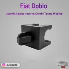 AutoPit 3D Fıat Doblo Uyumlu Kaput Koruma Demiri Tutma Plastiği