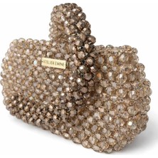 Pazarcan Fresco Clay Kristal Abiye Çanta