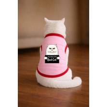 Petite Pati Pembe Wanted Iran Baskili Kedi Tshirt Kedi Kiyafeti (%100 Pamuk Penye)