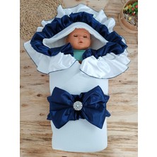 Pazarcan Yenidoğan Mehtap Lüks Taç Bebek Battaniyesi