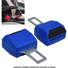Mottomor Oto Araba Emniyet Kemer Aparatı Yükseltici Mavi 2 Adet
