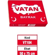  vatan vt104 bez türk bayrağı yüzde100 polyester 50x75cm (5 li paket)