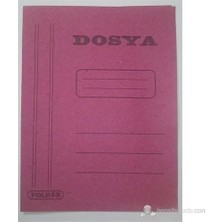 Pembe Karton Dosya Tam Kapak 30 Adet Ticon