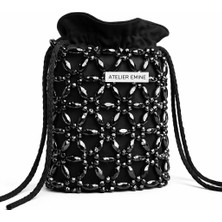 Pazarcan El Yapımı Kristal Mini Abiye Çanta - Sorbetto Venom