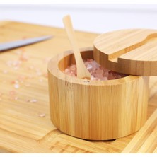 Popüler Sepet Ahşap Kaşıklı Baharatlık