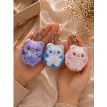 Blue Cat Bijouterie Mini Peluş Ayna/çanta Aksesuarı