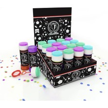 KİKA Köpük Balon Stantlı 36'lı Champion Siyah Beyaz Kika Parti Malzemeleri