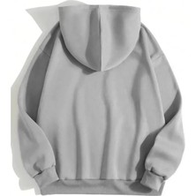 Stores36 Erkek Düz Kapüşonlu Sweat - Boyalı Gri