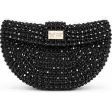 Pazarcan Melo Abiye Çanta - Kristal Detaylı Mini Bag