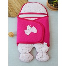 Pazarcan Yenidoğan Kucaklı Fiyonk Detaylı Kız Bebek Kundak