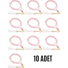 Pazarcan Vavlı 99'lu Cam Tesbih Dua Kartı - Pembe Hediyelik Set