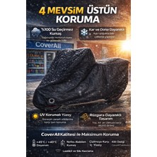 Coverall Rks Sniper 50 Pro x Uyumlu Motosiklet Brandası,(Siyah) Kilit Seçenekli