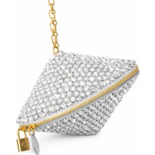 Pazarcan Viennetta Glint Kristal Abiye Çanta