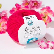 Pazarcan La Mia Pastel Cotton Fuşya El Örgü Ipi - Yüksek Kalite Pamuk