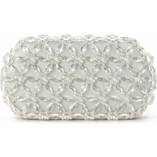 Pazarcan Fresco Mira Abiye Çanta - El Yapımı Kristal Clutch