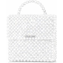 Pazarcan Bianca Fleur El Yapımı Kristal Abiye Çanta