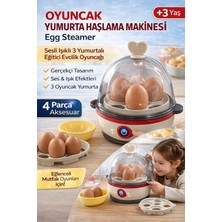 Trust Store Yumurta Haşlama Makinesi Egg Steamer Sesli Işıklı 3 Yumurtalı Eğitici Evcilik Oyuncağı