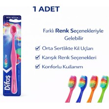 Pazarcan Difas Rainbow Orta Sert Fırçası Medium 1ADET