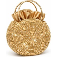 Pazarcan Brio Honey El Yapımı Kristal Abiye Çanta