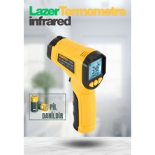 Lazer Odaklı Kızılötesi -50/+600°C Endüstriyel Katı-Sıvı Sıcaklık Ölçer Infrared Termometre
