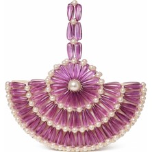 Pazarcan Melo Iris Abiye Çanta - El Yapımı Kristal Detaylarıyla