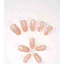 Şirin Aksesuar Home 24PCS Şeffaf Yapışkanlı Takma Tırnak Seti