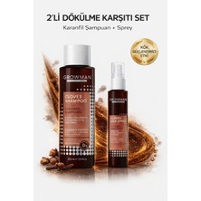 Growman Karanfil Özlü Şampuan ve Karanfil Suyu Seti Saç Dökülme Karşıtı Güçlendirici Bakım