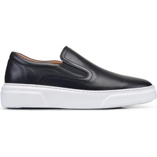 Nevzat Onay Siyah Bağcıksız Erkek Sneaker Ayakkabı