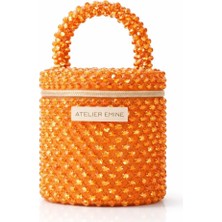 Pazarcan El Yapımı Sorbetto Coral Abiye Çanta