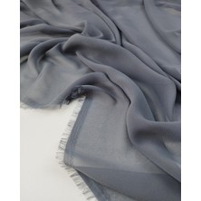 Kumaş Parça Koyu Gri Şifon 145X220CM