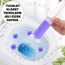 İnfeta Çiçek Damga Tuvalet Temizleme Jeli Klozet Banyo Koku Giderici Desenli Damga 3 Adet