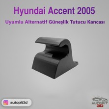 AutoPit 3D Hyundaı Accent (2005) Uyumlu Alternatif Güneşlik Tutucu Kancası