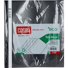 Cassa Plastik Telli Dosya Siyah 50 Li Cassa