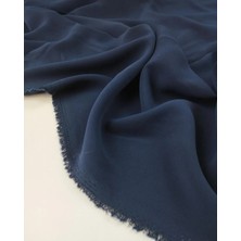 Kumaş Parça Lacivert Renkte Krep Kumaş 145X300CM