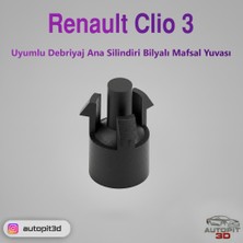 AutoPit 3D Renault Clıo 3 Uyumlu Debriyaj Ana Silindiri Bilyalı Mafsal Yuvası