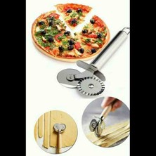 Şirin Aksesuar Home Çift Başlıklı Pizza Hamur Kesme Bıçağı