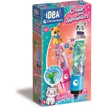 Pazarcan 18875 Idea Clemetoni - Fosforlu Kalem Tasarım Seti - Evcil Hayvanlar