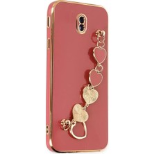 Derin Stok Galaxy J7 / J730 Kılıf Silikon - Kırmızı