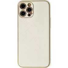 Derin Stok Iphone 12 Kılıf Coco Karbon Silikon - Beyaz