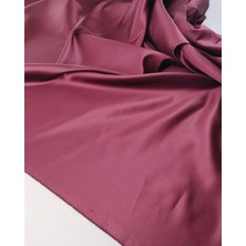 Kumaş Parça Bordo Renkte Tok Saten 140X250CM