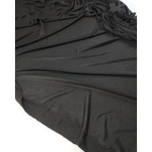 Kumaş Parça Siyah Renkte Denye Jarse En: 150CM