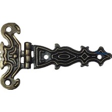 Derin Stok Dekoratif, Sac Tek Kuyruklu Menteşe - 40X68 Mm, Küçük, Antik, 100 Adet