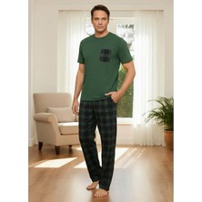 Pijamoni Erkek Bisiklet Yaka Kısa Kol Ince Pijama Takımı 6163/8 - 1 Adet