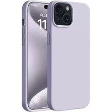 Derin Stok Iphone 15 Kılıf First Silikon - Lila