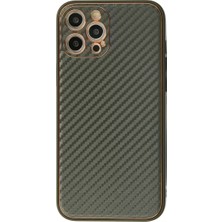 Derin Stok Iphone 12 Kılıf Coco Karbon Silikon - Füme