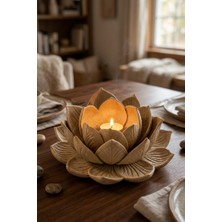 Layer One Dekoratif Lotus Çiçeği Mumluk